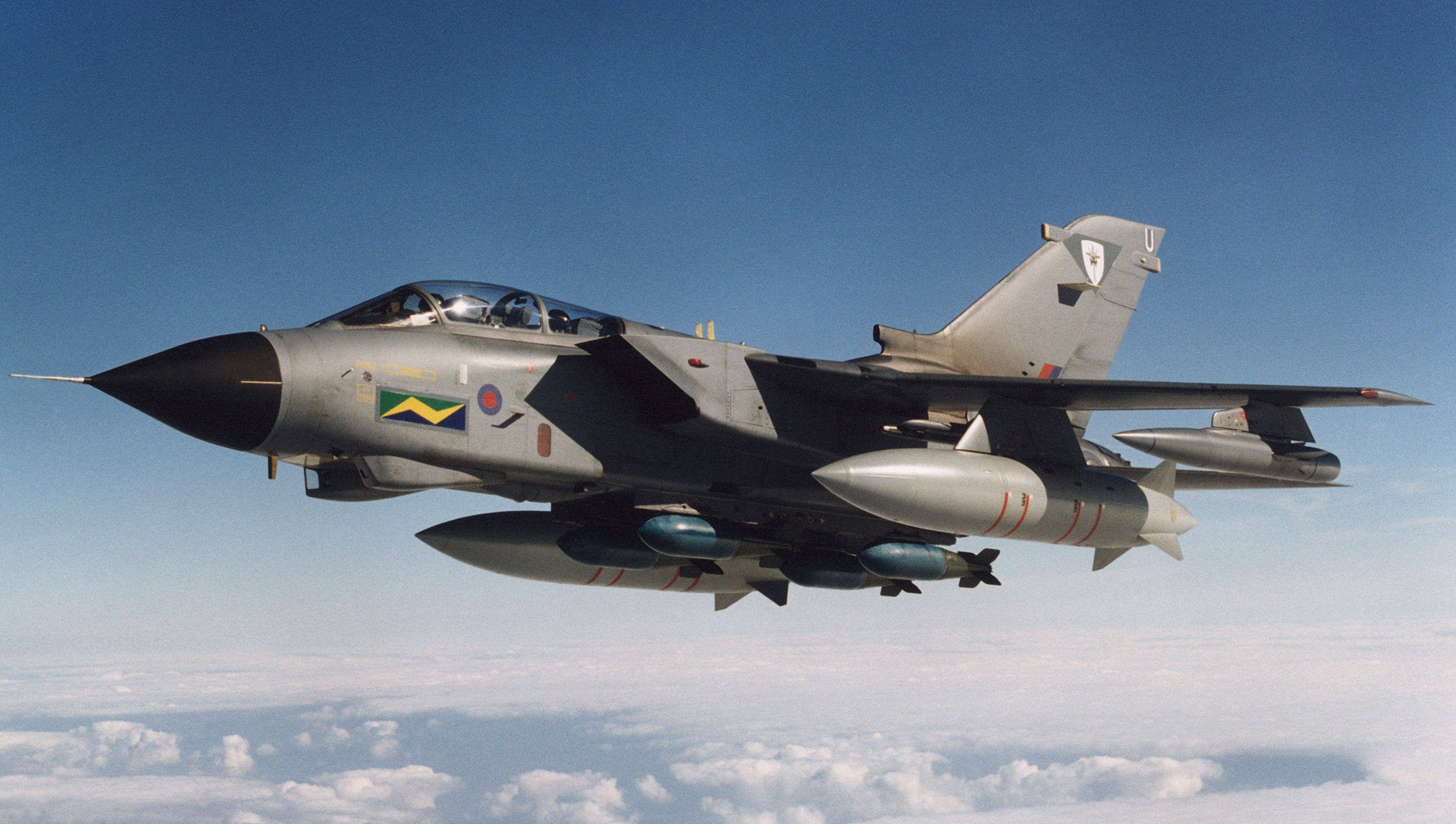 Stíhacie lietadlo Tornado GR4 patriace Royal Air Force